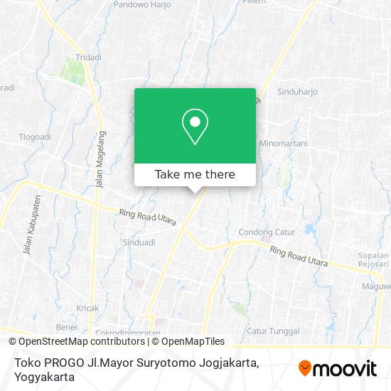 Toko PROGO Jl.Mayor Suryotomo Jogjakarta map