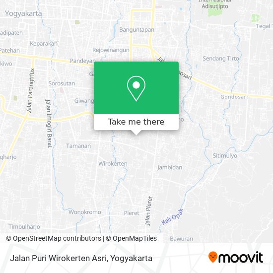 Jalan Puri Wirokerten Asri map