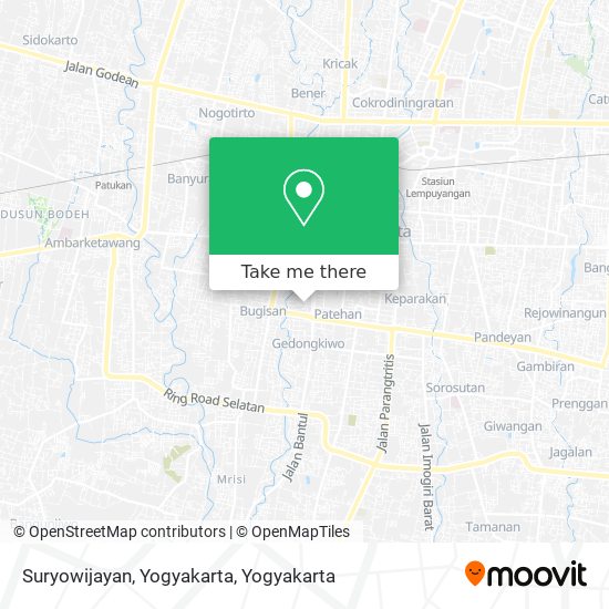 Suryowijayan, Yogyakarta map
