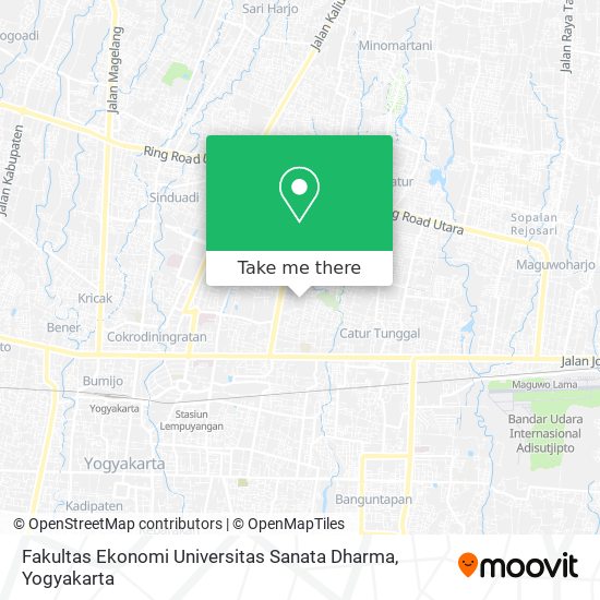 Fakultas Ekonomi Universitas Sanata Dharma map