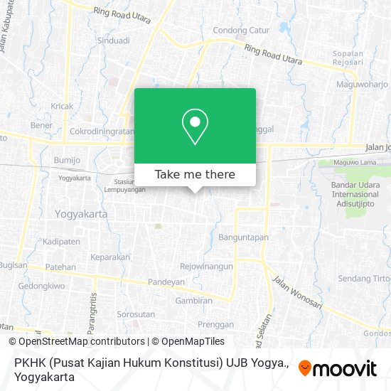 PKHK (Pusat Kajian Hukum Konstitusi) UJB Yogya. map