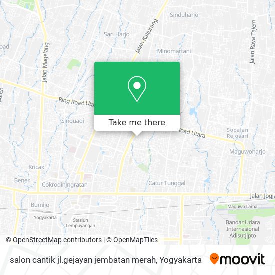 salon cantik jl.gejayan jembatan merah map