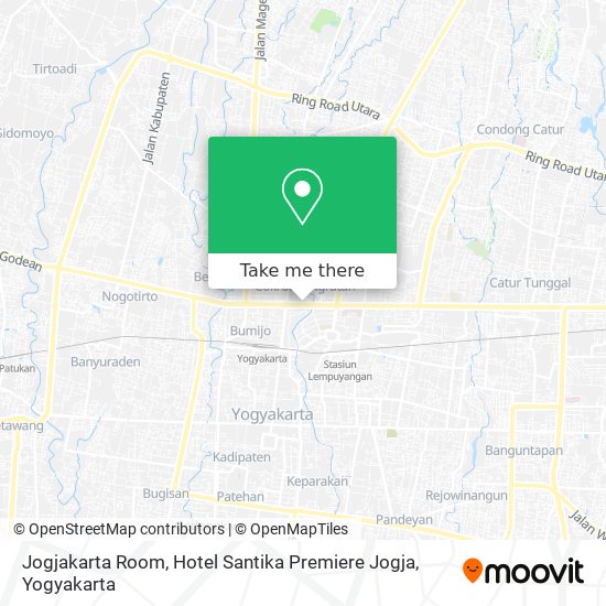 Jogjakarta Room, Hotel Santika Premiere Jogja map