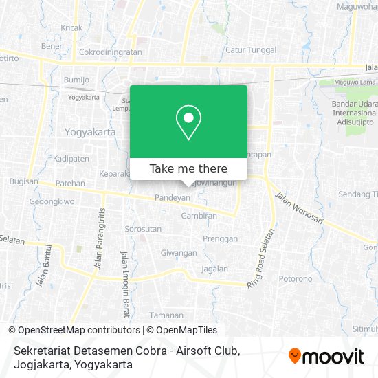 Sekretariat Detasemen Cobra - Airsoft Club, Jogjakarta map