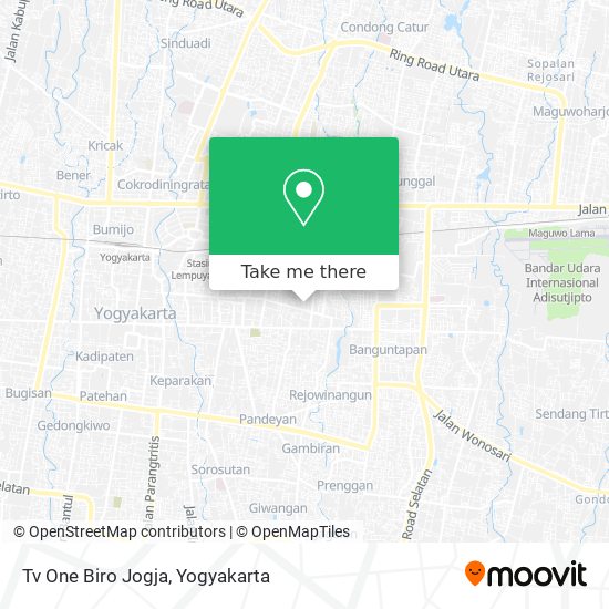 Tv One Biro Jogja map