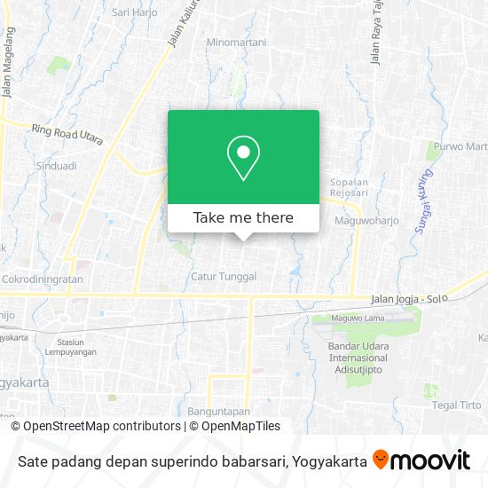 Sate padang depan superindo babarsari map