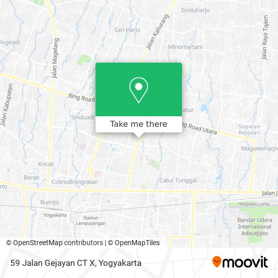 59 Jalan Gejayan CT X map