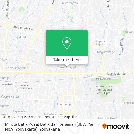 Mirota Batik Pusat Batik dan Kerajinan (Jl. A. Yani No.9, Yogyakarta) map