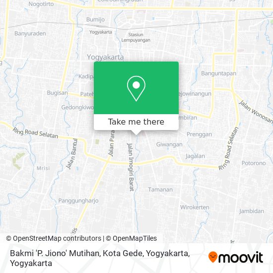 Bakmi 'P. Jiono' Mutihan, Kota Gede, Yogyakarta map