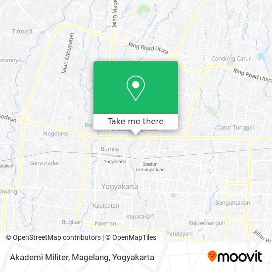 Akademi Militer, Magelang map