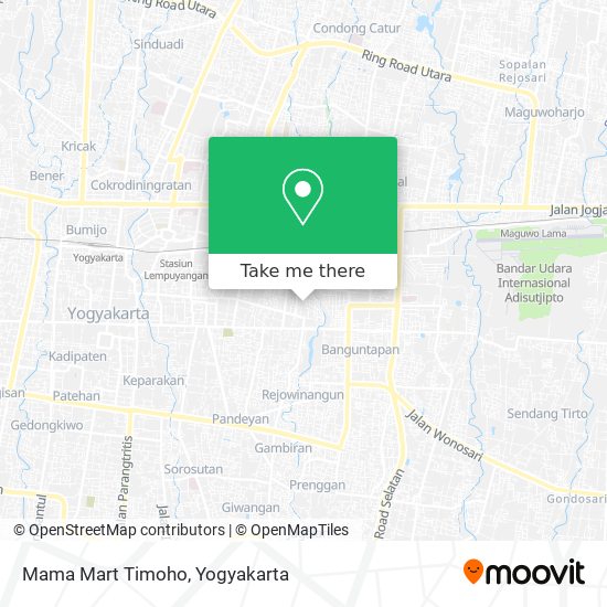 Mama Mart Timoho map