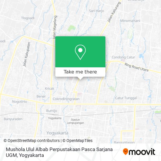 Mushola Ulul Albab Perpustakaan Pasca Sarjana UGM map