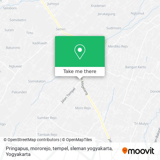 Pringapus, mororejo, tempel, sleman yogyakarta map