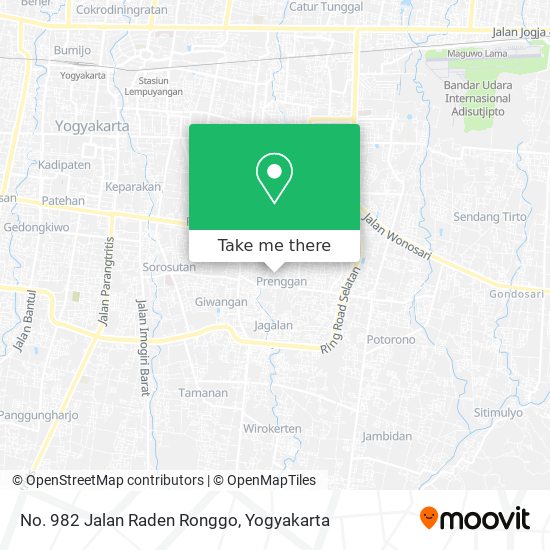 No. 982 Jalan Raden Ronggo map