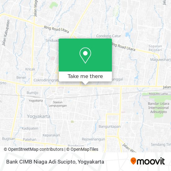 Bank CIMB Niaga Adi Sucipto map