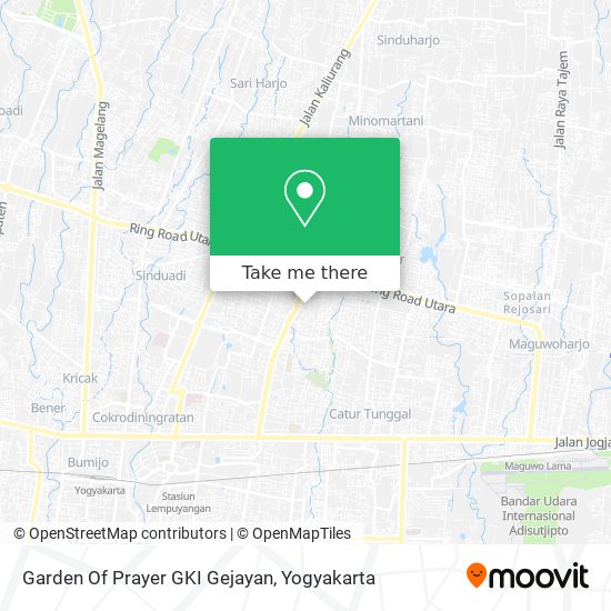 Garden Of Prayer GKI Gejayan map