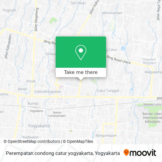 Perempatan condong catur yogyakarta map