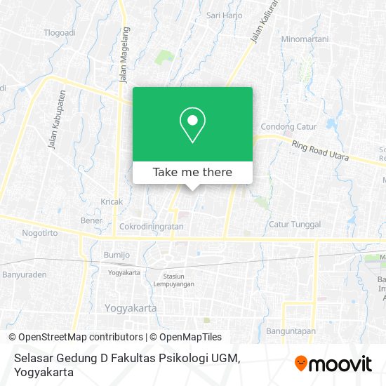 Selasar Gedung D Fakultas Psikologi UGM map