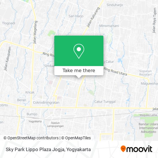 Sky Park Lippo Plaza Jogja map