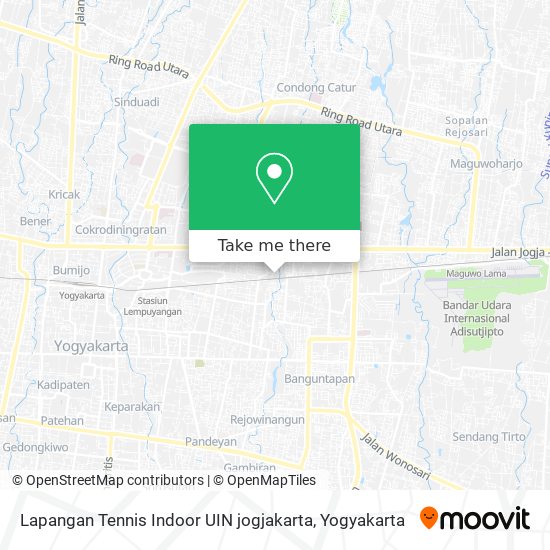 Lapangan Tennis Indoor UIN jogjakarta map