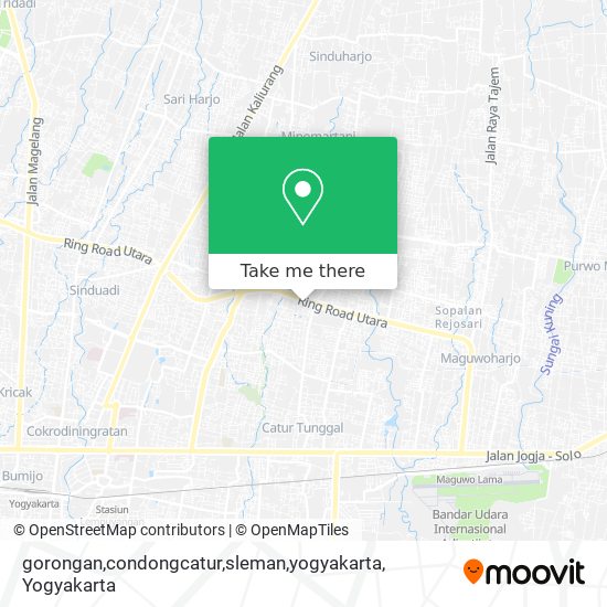 gorongan,condongcatur,sleman,yogyakarta map