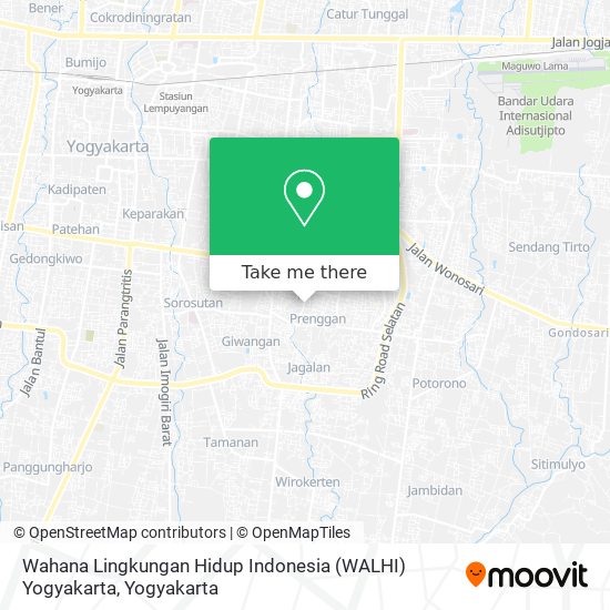 Wahana Lingkungan Hidup Indonesia (WALHI) Yogyakarta map