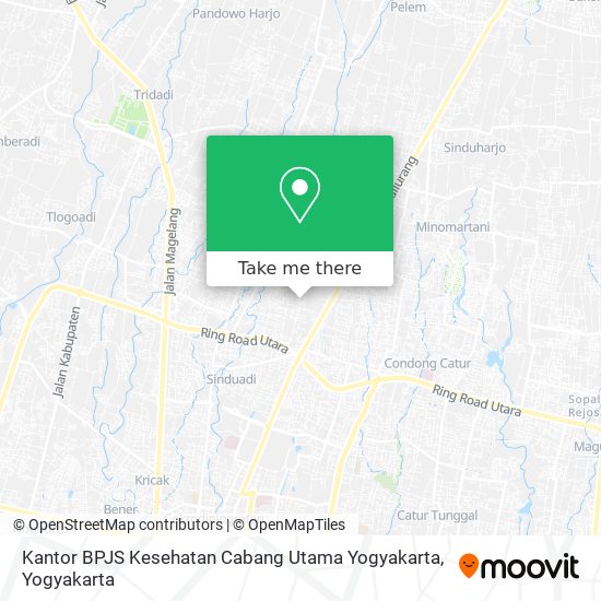 Kantor BPJS Kesehatan Cabang Utama Yogyakarta map