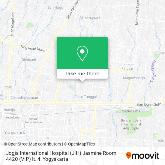 Jogja International Hospital (JIH) Jasmine Room 4420 (VIP) lt. 4 map