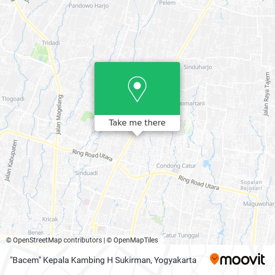 "Bacem" Kepala Kambing H Sukirman map