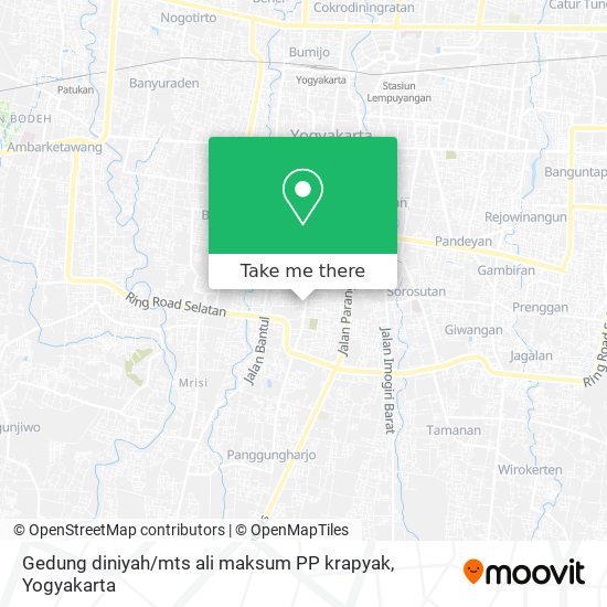 Gedung diniyah / mts ali maksum PP krapyak map