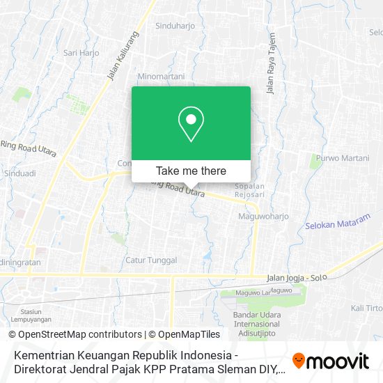 Kementrian Keuangan Republik Indonesia - Direktorat Jendral Pajak KPP Pratama Sleman DIY map