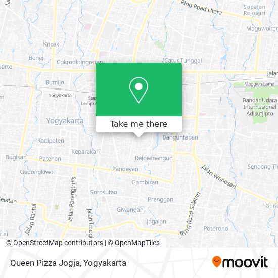 Queen Pizza Jogja map