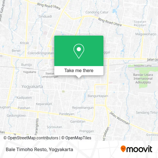 Bale Timoho Resto map