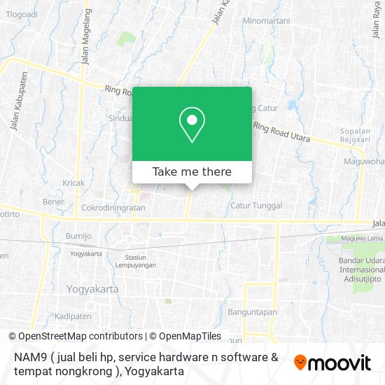 NAM9 ( jual beli hp, service hardware n software & tempat nongkrong ) map