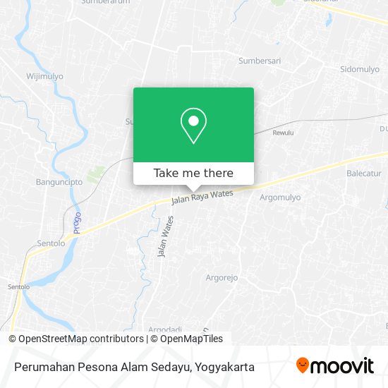 Perumahan Pesona Alam Sedayu map