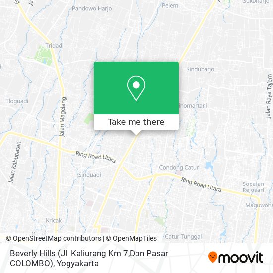 Beverly Hills (Jl. Kaliurang Km 7,Dpn Pasar COLOMBO) map