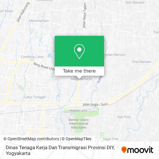 Dinas Tenaga Kerja Dan Transmigrasi Provinsi DIY map