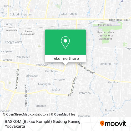 BASKOM (Bakso Komplit) Gedong Kuning map