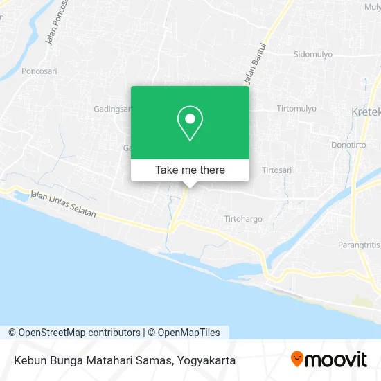 Kebun Bunga Matahari Samas map