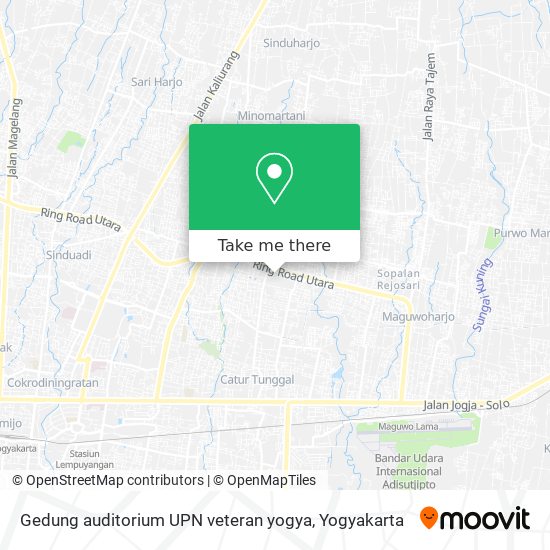 Gedung auditorium UPN veteran yogya map