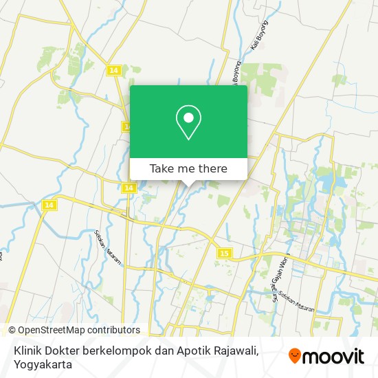 Klinik Dokter berkelompok dan Apotik Rajawali map