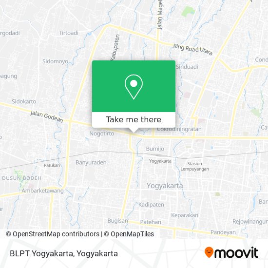 BLPT Yogyakarta map