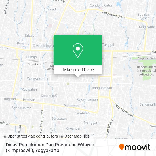 Dinas Pemukiman Dan Prasarana Wilayah (Kimpraswil) map