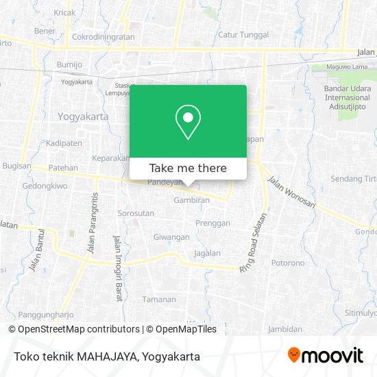 Toko teknik MAHAJAYA map