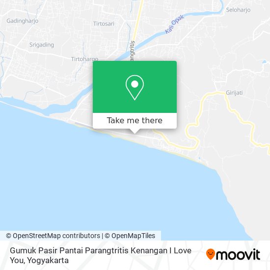 Gumuk Pasir Pantai Parangtritis Kenangan I Love You map
