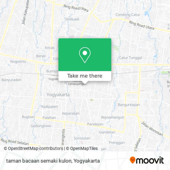 taman bacaan semaki kulon map