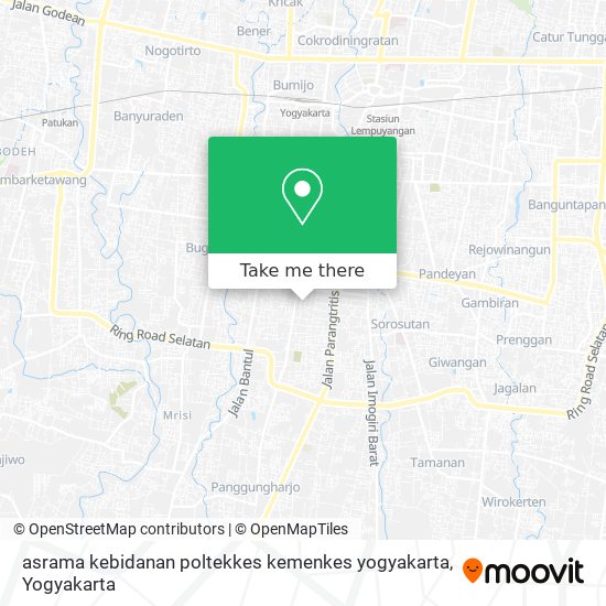 asrama kebidanan poltekkes kemenkes yogyakarta map