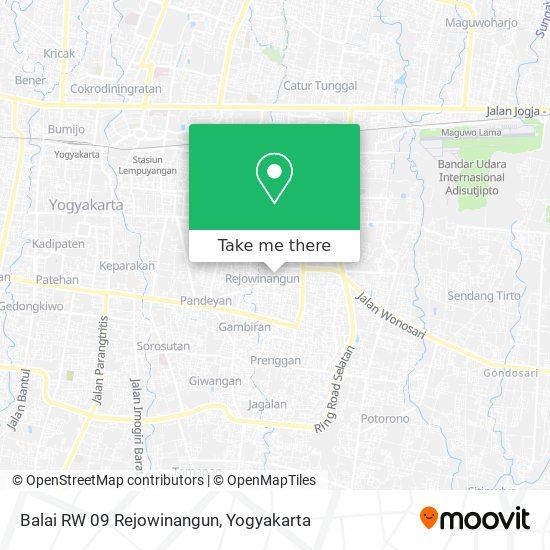 Balai RW 09 Rejowinangun map