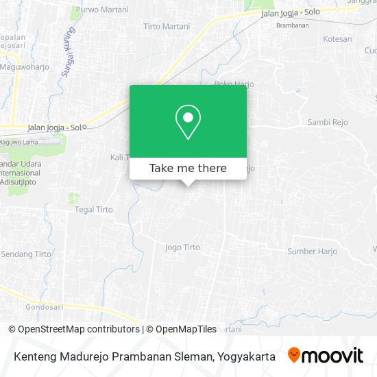 Kenteng  Madurejo Prambanan Sleman map
