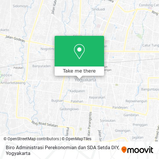 Biro Administrasi Perekonomian dan SDA Setda DIY map